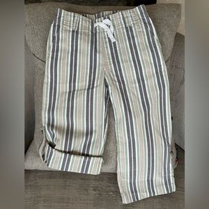 Janie And Jack Striped Roll-Cuff Pants, Size 2T, EUC